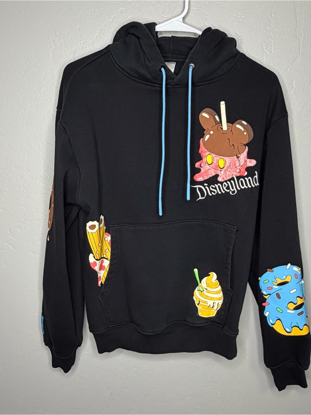 Disney Parks Disney Eats Mickey Snacks Dole Whip Churro Black Hoodie XS